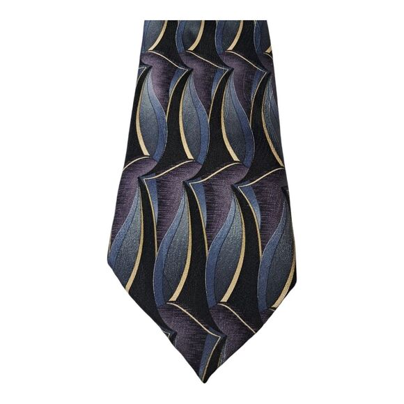 Vintage Essante‎ Men's Tie Geometric Imported Silk 3.5 x 60 Classic Workwear USA - Picture 1 of 10